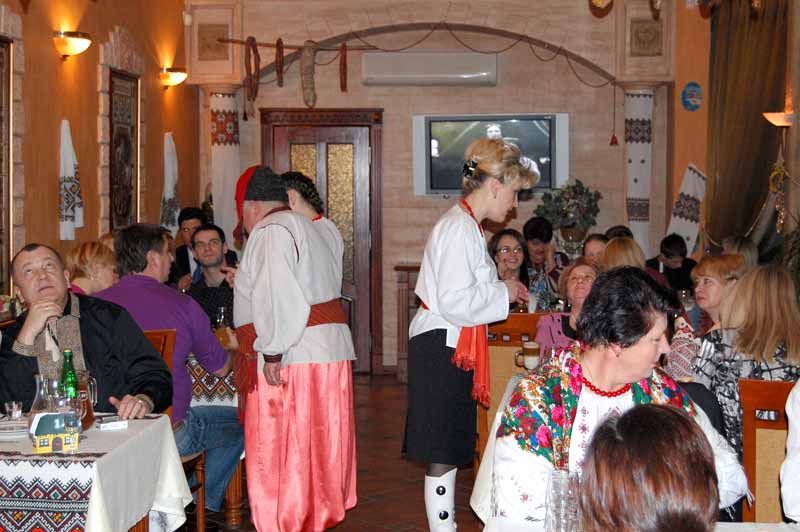 Українська вечірка в ресторані "Пафос" у Львові 18 грудня 2011 року