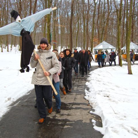 Святкування Масляної 5 березня 2011 року в Бухті Вікінгів працівниками компанії ІСТ-Захід